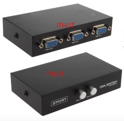 กล่องแยกจอ VGA 7001 IN4 OUT1+AUDIO  MT-15-4AV