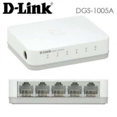 D-LINK DGS-1005A Gigabit Switching Hub 5 Port 10/100/1000Mbps D-LINK DGS-1005A (4")