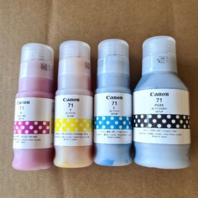 Canon 71 หมึกอิงค์เจ็ท รุ่น GI 71(หมึกแท้100%) NO BOX ใช้กับ Printer รุ่น G1020 / G2020 / G3020 / G3060