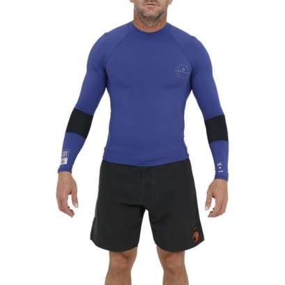 X1 S21 MENS RASHIE L/S BLUE