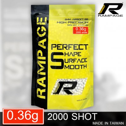 ลูกกระสุน RAMPAGE 0.36g  2000 นัด made im taiwan