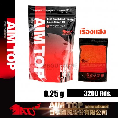 ลูกกระสุน AIMTOP Tracer RED  0.25g  3200 นัด made im taiwan