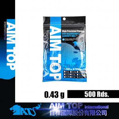 ลูกกระสุน AIMTOP 0.43g  500 นัด made im taiwan