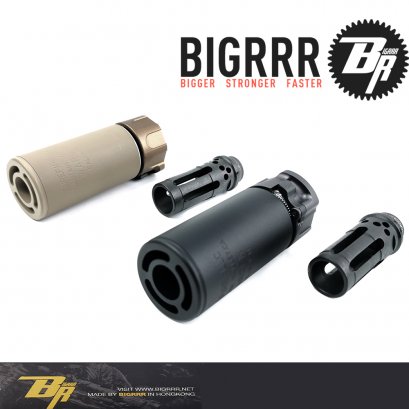 Bigrrr Tactical WARDEN Suppressor 3.5 นิ้ว &amp; WARCOMP