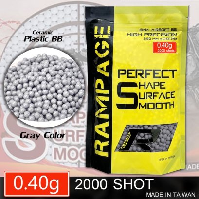 ลูกกระสุน RAMPAGE 0.40g  2000 นัด made im taiwan(Heavy weight)