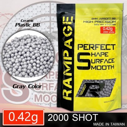 ลูกกระสุน RAMPAGE 0.42g  2000 นัด made im taiwan(Heavy weight)