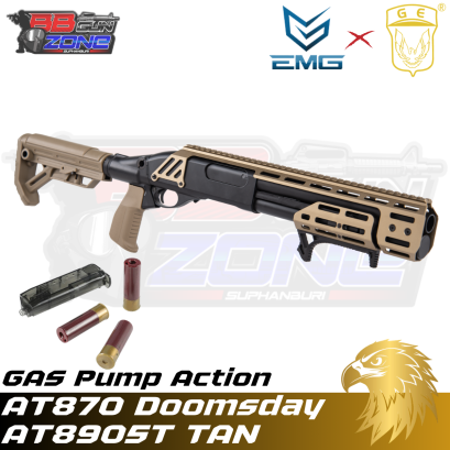 Golden Eagle x Alpha Tactical AT870 Doomsday Gas Pump Action สีทราย (AT8905T)