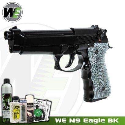 WE M9 Full Auto Eagle Black GBB