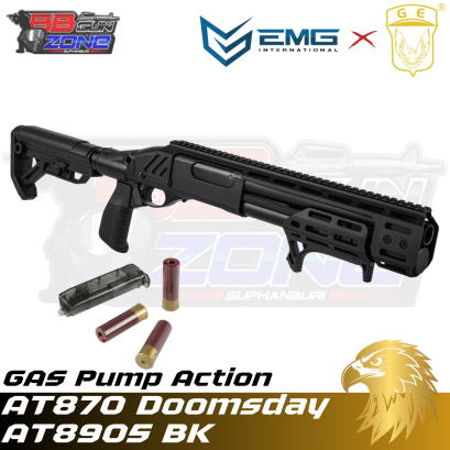Golden Eagle x Alpha Tactical AT870 Doomsday Gas Pump Action สีดำ (AT8905)
