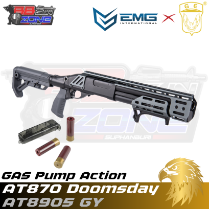 Golden Eagle x Alpha Tactical AT870 Doomsday Gas Pump Action สีเทา (AT8905GY)
