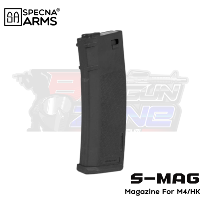 แม๊กกาซีน SMAG M4 Mid-Cap สีดำ (แม๊กสแตนด์-125นัด) - Specna Arms
