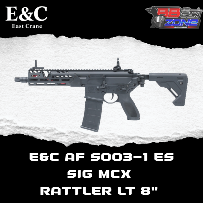 E&C AF S003-1 ES : SIG MCX Rattler LT 8" - BK