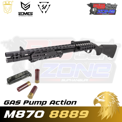 Golden Eagle x EMG Strike Industries M870 Gas Pump Action BK - (8889)