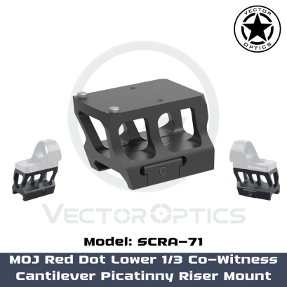 Vector Optics1 MOJ Red Dot Lower 1/3 Picatinny Riser Mount (SCRA-71)