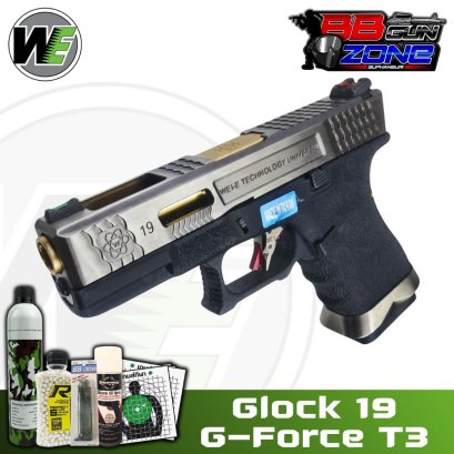 WE Glock 19 G-Force T3 BK,SV,GD