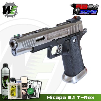 WE Hi-Capa 5.1 T-Rex GBB (Silver)
