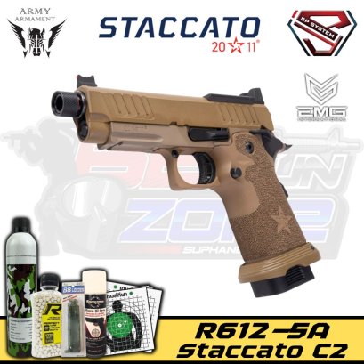 EMG (ARMY x T8 R612-5A) - Staccato C2 (FDE) Red Dot Ready