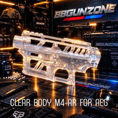บอดี้ใส M4 AEG สำหรับปืนไฟฟ้า