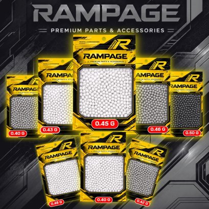 ลูกกระสุน 500 นัด Rampage Heavy Weight 0.40g - 0.50g.