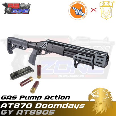 Golden Eagle x Alpha Tactical AT870 Doomsday Gas Pump Action สีเทา (AT8905GY)