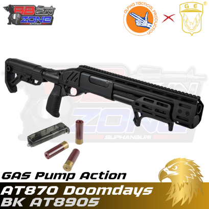 Golden Eagle x Alpha Tactical AT870 Doomsday Gas Pump Action สีดำ (AT8905)