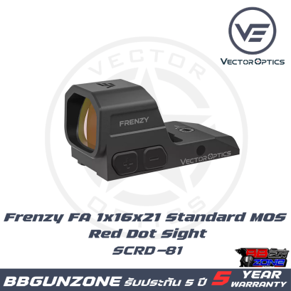 Frenzy FA 1x16x21 Standard MOS Red Dot Sight [SCRD-81]