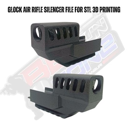 Glock air rifle silencer File for STL 3D printing (2025)