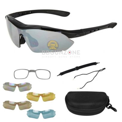 แว่นตากันกระสุนปืน Style Military Shoot Glass Set-Type B