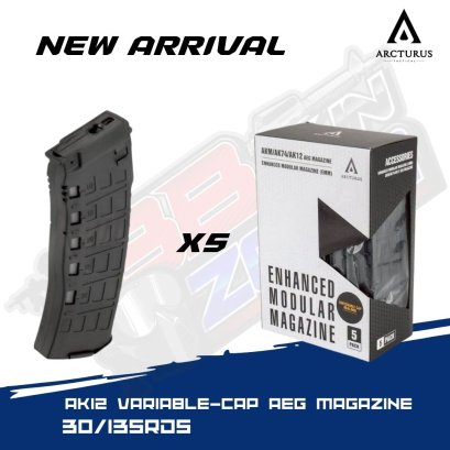 NEW ARRIVAL AK12 VARIABLE-CAP AEG MAGAZINE 30/135RDS