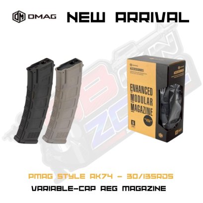 NEW ARRIVAL pmag style AK74 - 30/135rds VARIABLE-CAP AEG MAGAZINE