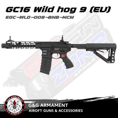 G&G GC16 Wild hog 9 (EU) EGC-WLD-009-BNB-NCM Black