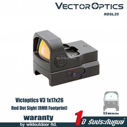 VictOptics V3 1x17x26 Red Dot Sight