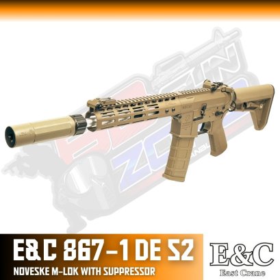 E&C 867-1 DE S2 : Noveske M-LOK With Suppressor