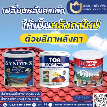 ตัวช่วยให้บ้านของคุณกลับมาสวยจึ้งในพริบตา ด้วยสีทาหลังคา