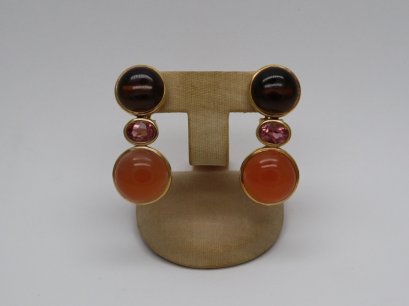 Multi-Colour Gemstones earrings