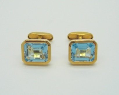 Blue Topaz Cufflinks