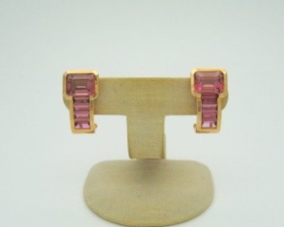 Pink Tourmaline Earrings