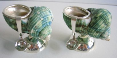 Snail Shell Salt & Pepper Cellar