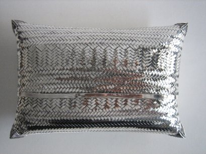 Braided Silver Purse