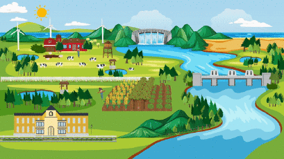 แอนิเมชั่นโครงการพระราชดำริ "โครงการพัฒนาแหล่งน้ำสองฝั่งลำน้ำชีอันเนื่องมาจากพระราชดำริ จังหวัดขอนแก่น"