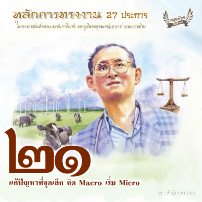 ข้อ 21  แก้ปัญหาที่จุดเล็ก คิด Macro เริ่ม Micro