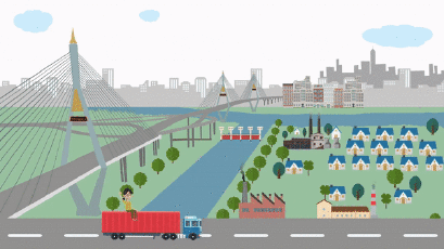 อนิเมชั่นโครงการพระราชดำริ "โครงการสะพานภูมิพล อันเนื่องมาจากพระราชดำริ"