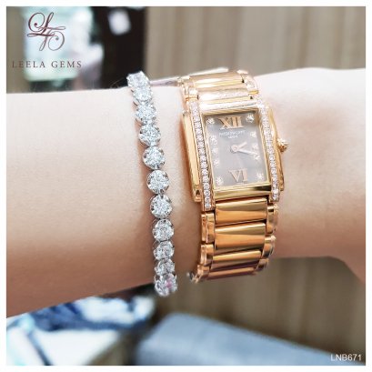 สร้อยข้อมือเพชรรอบ