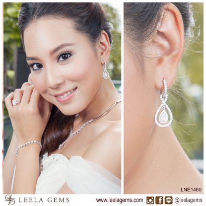 ต่างหูเพชรระย้า