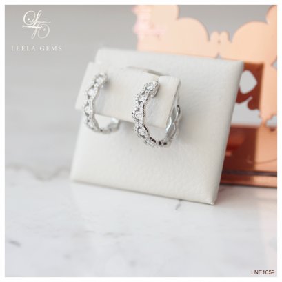 Hoop Diamond Earrings