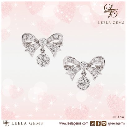 Bow Diamond Earrings