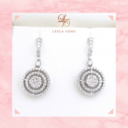 Drop Diamond Earrings