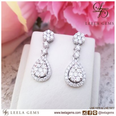 Drop Diamond Earrings