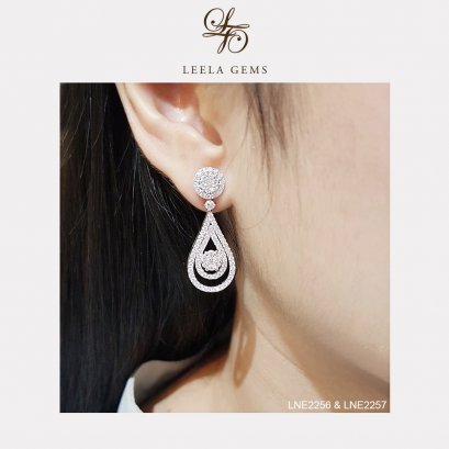 ต่างหูเพชรระย้า