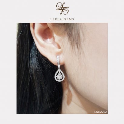 ต่างหูเพชรหยดน้ำ